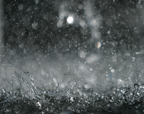 Hevige regenval