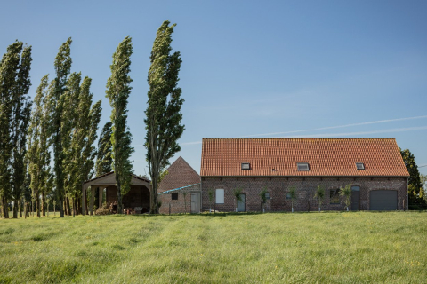 Hoeve op het platteland