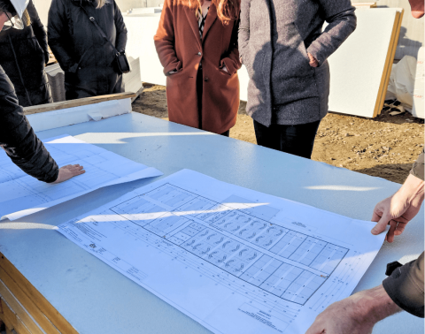 Bouwplan stal
