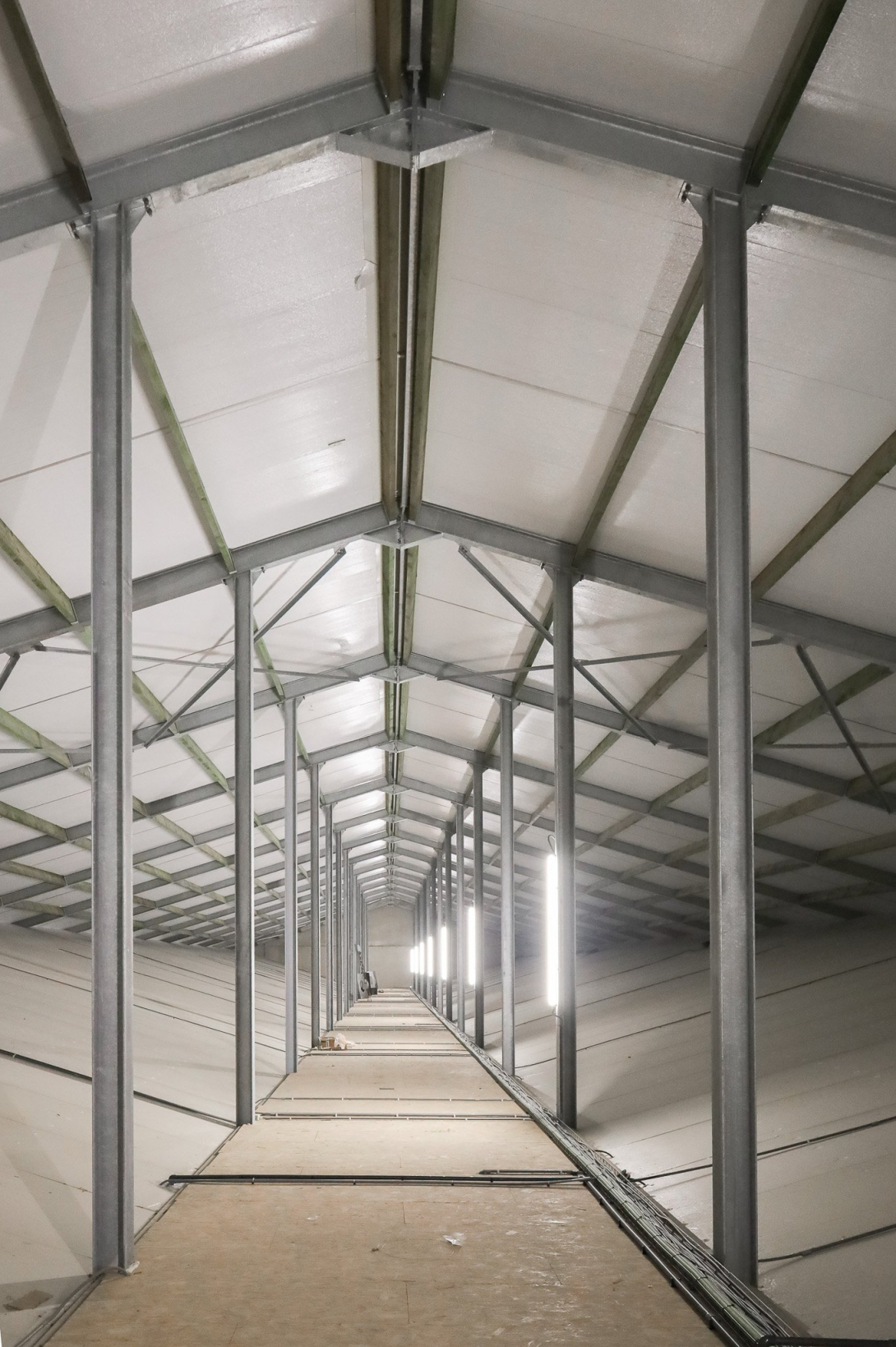 Nieuwe varkensstal bij Kampelhof