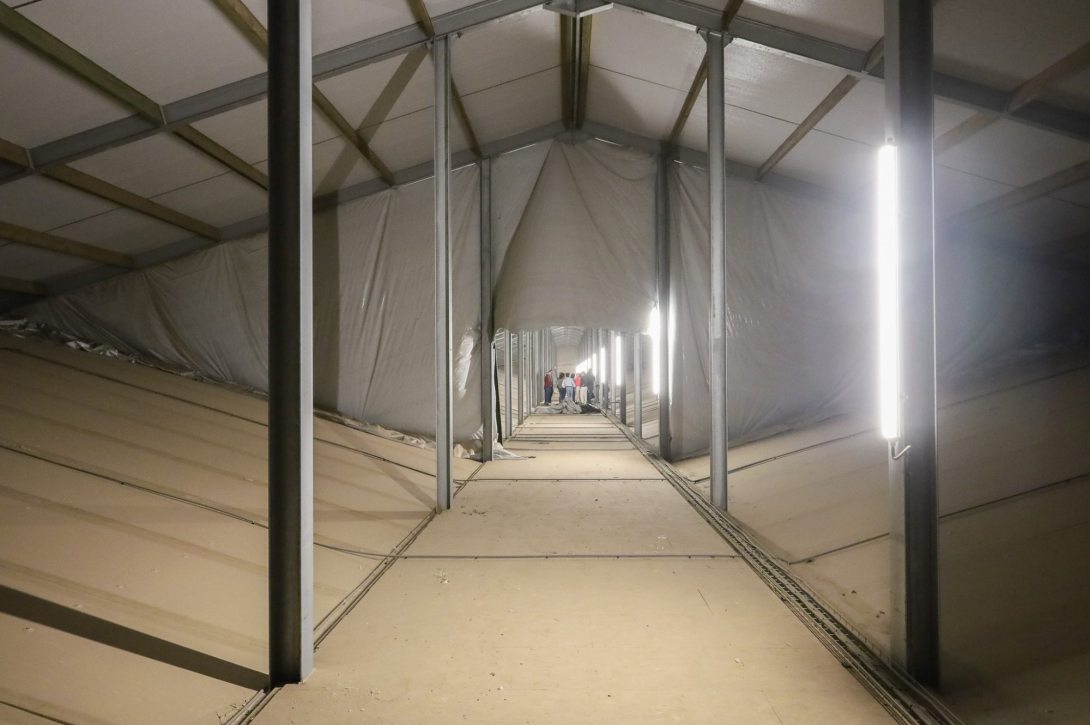 Nieuwe varkensstal bij Kampelhof